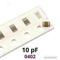 Kerko, SMD, 10 pF, ±5%, 50 V, -55..125 °C, 0402, NP0 / C0G