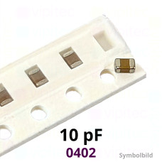 Kerko, SMD, 10 pF, ±5%, 50 V, -55..125 °C, 0402, NP0 / C0G