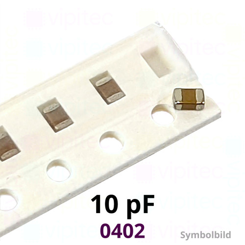Kerko, SMD, 10 pF, ±5%, 50 V, -55..125 °C, 0402, NP0 / C0G Kerko, SMD, 10 pF, ±5%, 50 V, -55..125 °C, 0402, NP0 / C0G