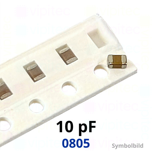 Kerko, SMD, 10 pF, ±10%, 50 V, -55..125 °C, 0805, X7R