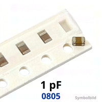 Kerko, SMD, 1 pF, ±25%, 50 V, -55..125 °C, 0805, NP0 / C0G