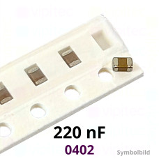 Kerko, SMD, 220 nF, ±10%, 25 V, -55..85 °C, 0402, X5R
