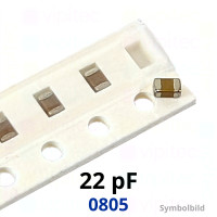 Kerko, SMD, 22 pF, ±5%, 50 V, -55..125 °C, 0805, NP0 / C0G