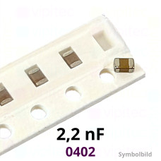 Kerko, SMD, 2,2 nF, ±10%, 50 V, -55..125 °C, 0402, X7R