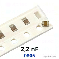 Kerko, SMD, 2,2 nF, ±10%, 50 V, -55..125 °C, 0805, X7R
