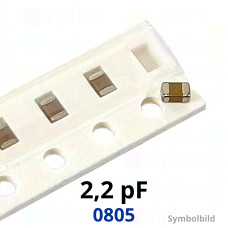 Kerko, SMD, 2,2 pF, ±12%, 50 V, -55..125 °C, 0805, NP0 / C0G