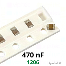 Kerko, SMD, 470 nF, ±10%, 50 V, -55..125 °C, 1206, X7R