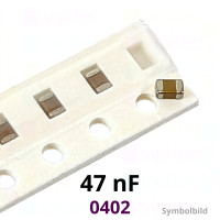 Kerko, SMD, 47 nF, ±10%, 50 V, -55..125 °C, 0402, X7R