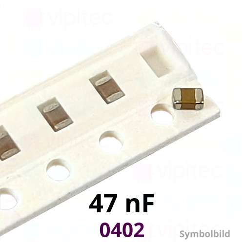 Kerko, SMD, 47 nF, ±10%, 50 V, -55..125 °C, 0402, X7R Kerko, SMD, 47 nF, ±10%, 50 V, -55..125 °C, 0402, X7R