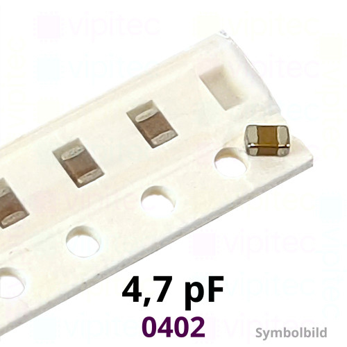 Kerko, SMD, 4,7 pF, ±2,5%, 50 V, -55..125 °C, 0402, NP0 / C0G Kerko, SMD, 4,7 pF, ±2,5%, 50 V, -55..125 °C, 0402, NP0 / C0G