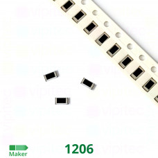 3,6 Kiloohm Dickschicht-Widerstand, SMD, ±1%, 250 mW, 200 V, -55..155 °C, 1206