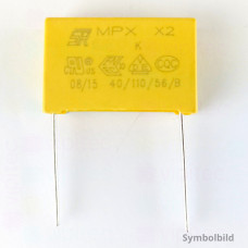 330 nF MKP X2 Kondensator, THT, ±10%, 310 VAC, -40..110 °C, 26,5 x 16,5 x 7 mm, RM 22,5 mm
