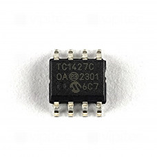 TC1427, 2-fach N-Kanal MOSFET / Gate-Treiber, 2-fach, 3..16 V, 1,2 A, 75 ns, SMD, SO-8, TTL-/CMOS-kompatibel, 70°C
