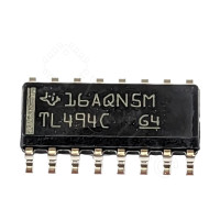 TL494CD, PWM-Controller, SMD, SO-16, 300 kHz, 7..40 V, 0..70 °C