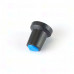 Drehknopf für Potentiometer, Achs-⌀ 6 mm, schwarz / weiß, WH148, ABS