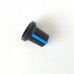 Drehknopf für Potentiometer, Achs-⌀ 6 mm, schwarz / weiß, WH148, ABS